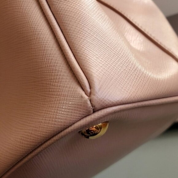 Prada Pink Beige Saffiano Leather Bag - Picture 11 of 16